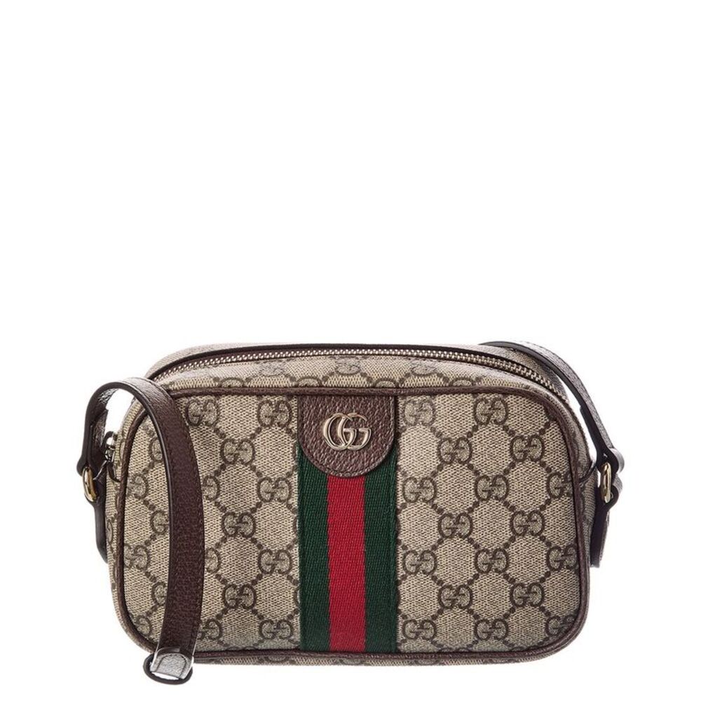 Gucci Ophidia Small Gg Supreme Canvas & Leather Camera Bag